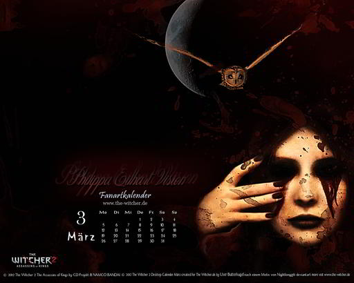 Ведьмак 2: Убийцы королей - Новый календарь на март от the-witcher.de