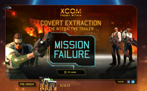 XCOM: Enemy Unknown  - Covert extraction. Скрытое извлечение [Интерактивный трейлер]